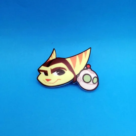 Ratchet and Clank pin badge