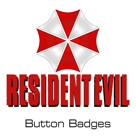 Resident Evil button badges