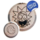 Rick and Morty laser engraved keyring