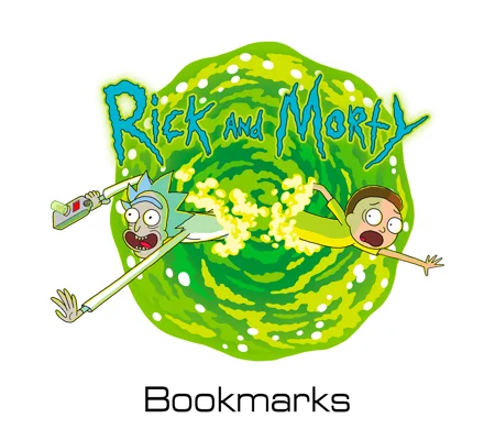 Rick and Morty bookmarks