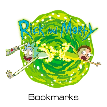 Rick and Morty bookmarks Rick and Morty bookmarks