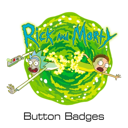 Rick and Morty button badges Rick and Morty button badges