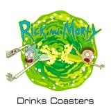 Rick and Morty drinks coasters