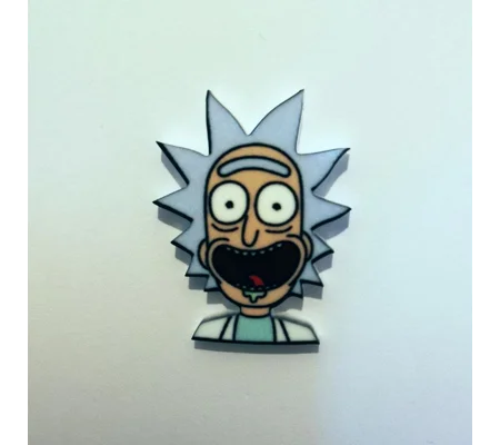 Rick and Morty - Rick head pin badge