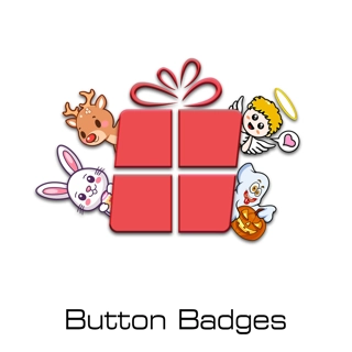 Seasonal button badges Seasonal button badges