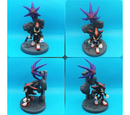 Shadow the Hedgehog Inspired Base for Shadow Jakks Pacific 2.5 inch action figure
