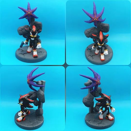 Shadow the Hedgehog Inspired Base for Shadow Jakks Pacific 2.5 inch action figure