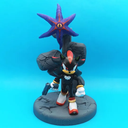 Shadow the Hedgehog Inspired Base for Shadow Jakks Pacific 2.5 inch action figure