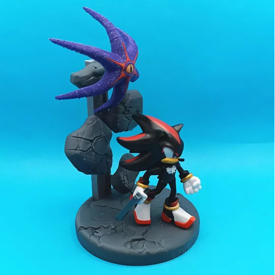 Shadow the Hedgehog Inspired Base for Shadow Jakks Pacific 2.5 inch action figure