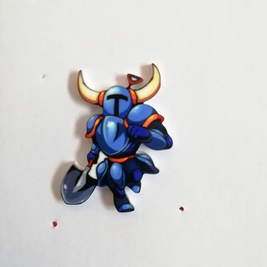Shovel Knight pin badge