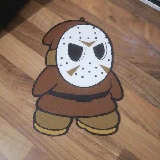 Super Mario Shy Guy Jason Voorhees hanging window art