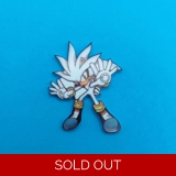Sonic the Hedgehog - Silver pin badge
