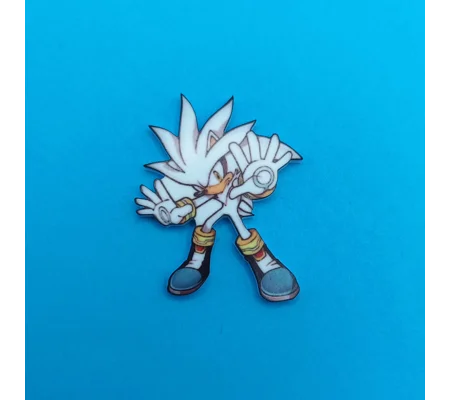Sonic the Hedgehog - Silver pin badge
