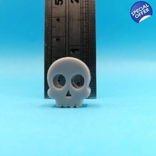 Skull Bead - Flat Skull Bead - Flat