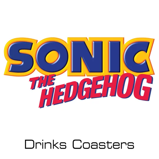 Sonic the Hedgehog drinks coasters