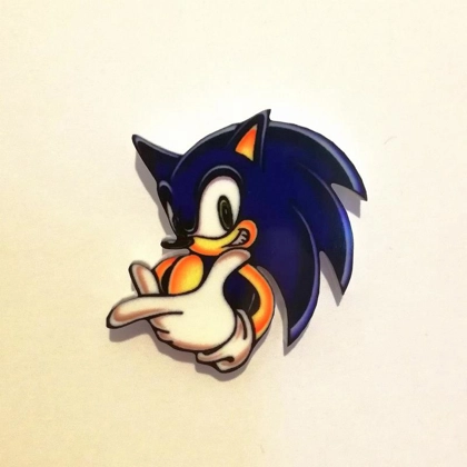 Sonic the Hedgehog - Sonic head pin badge Sonic the Hedgehog - Sonic head pin badge