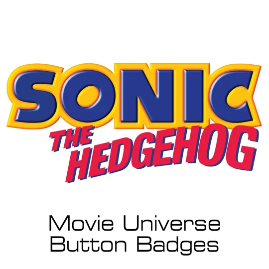Sonic the Hedgehog Movie Universe button badges