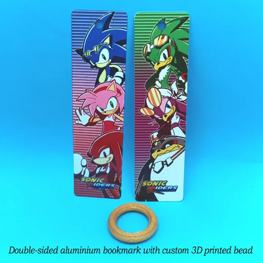 Sonic the Hedgehog - Sonic Riders aluminium bookmark