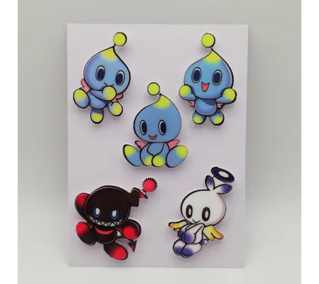 Sonic the Hedgehog - Chao - pin badges 5-piece set