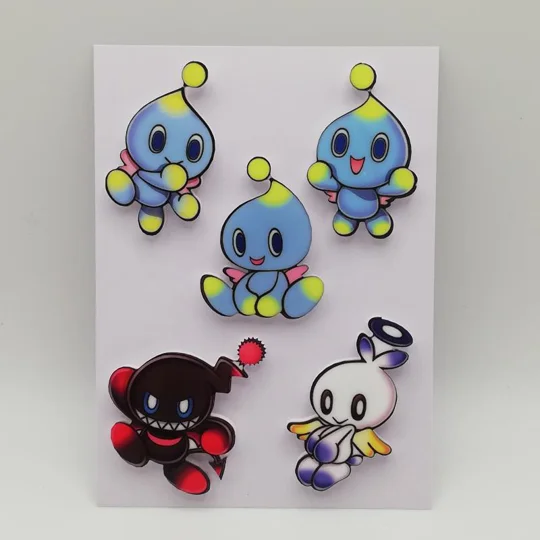 Sonic the Hedgehog - Chao - pin badges 5-piece set