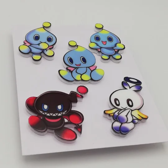 Sonic the Hedgehog - Chao - pin badges 5-piece set
