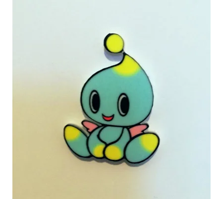 Sonic the Hedgehog - Chao -happy sitting pin badge