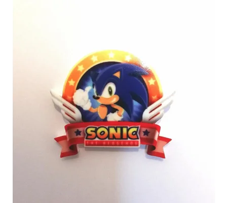 Sonic the Hedgehog logo pin badge