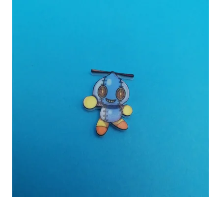 Sonic the Hedgehog - OmoChao pin badge