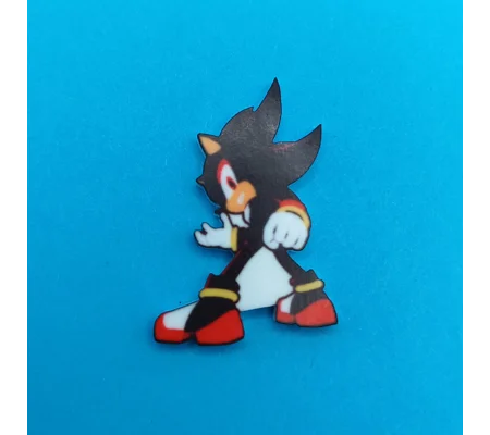 Sonic the Hedgehog - Shadow posed pin badge