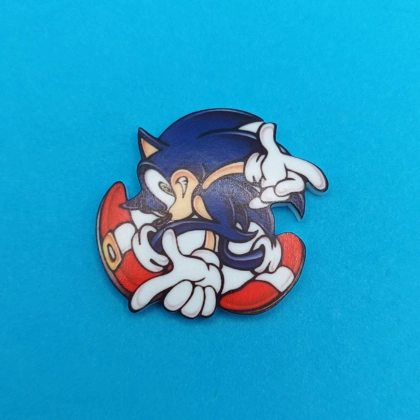 Sonic the Hedgehog - Sonic pin badge - Sonic Adventure Sonic the Hedgehog - Sonic pin badge - Sonic Adventure
