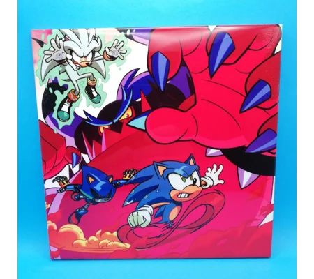 Sonic the Hedgehog - Sonic, Silver and Metal tile art