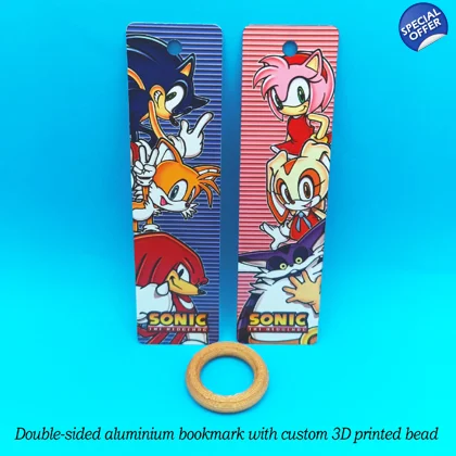 Sonic the Hedgehog - Team Rose aluminium bookmark