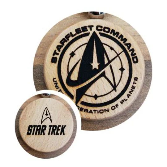 Star Trek laser engraved keyring