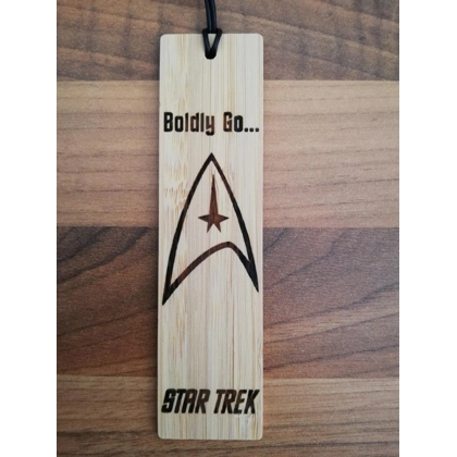 Star Trek - Boldly Go laser engraved bookmark Star Trek - Boldly Go laser engraved bookmark