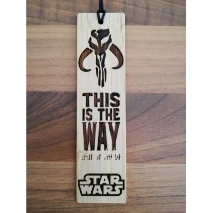 Star Wars - The Mandalorian - This is the Way laser engraved bookmark