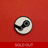 Steam pin badge - logo