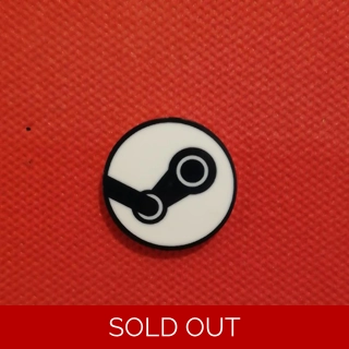 Steam pin badge - logo