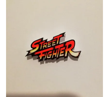 Street Fighter - logo pin badge