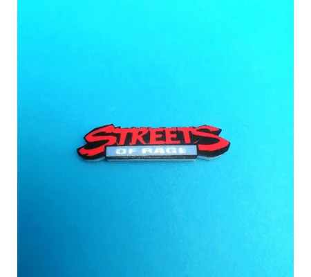 Streets of Rage logo pin badge