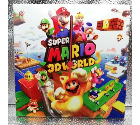 Super Mario 3D World Ceramic Tile Wall Clock