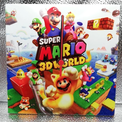 Super Mario 3D World Ceramic Tile Wall Clock
