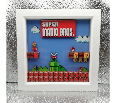 Super Mario Bros 3D Shadow Box