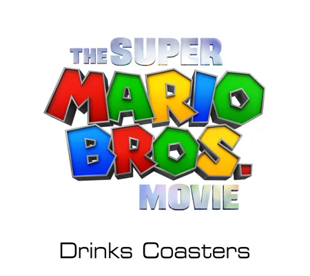Super Mario Bros Movie drinks coasters