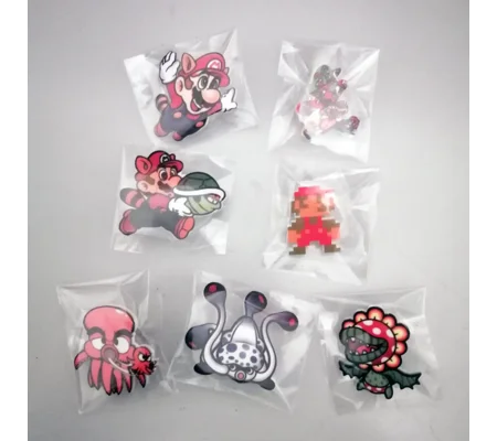 Super Mario Bros Pin Badge Bundle