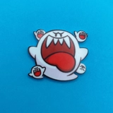 Super Mario - King Boo pin badge - Ghost