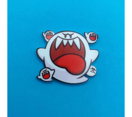 Super Mario - King Boo pin badge - Ghost