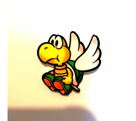Paper Mario - Winged Koopa Troopa pin badge - Super Mario