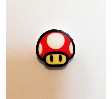 Paper Mario pin badge - Mushroom - Super Mario Bros.