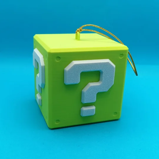 Super Mario Question Box Tree Decoration