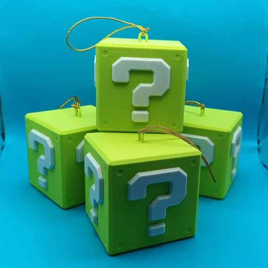 Super Mario Question Box Tree Decoration
